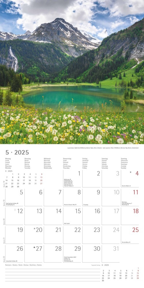 Bild: 4251732340926 | Alpen 2025 - Broschürenkalender 30x30 cm (30x60 geöffnet) -...