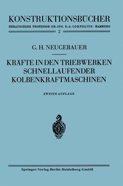 Cover: 9783662220719 | Kräfte in den Triebwerken schnellaufender Kolbenkraftmaschinen | Buch