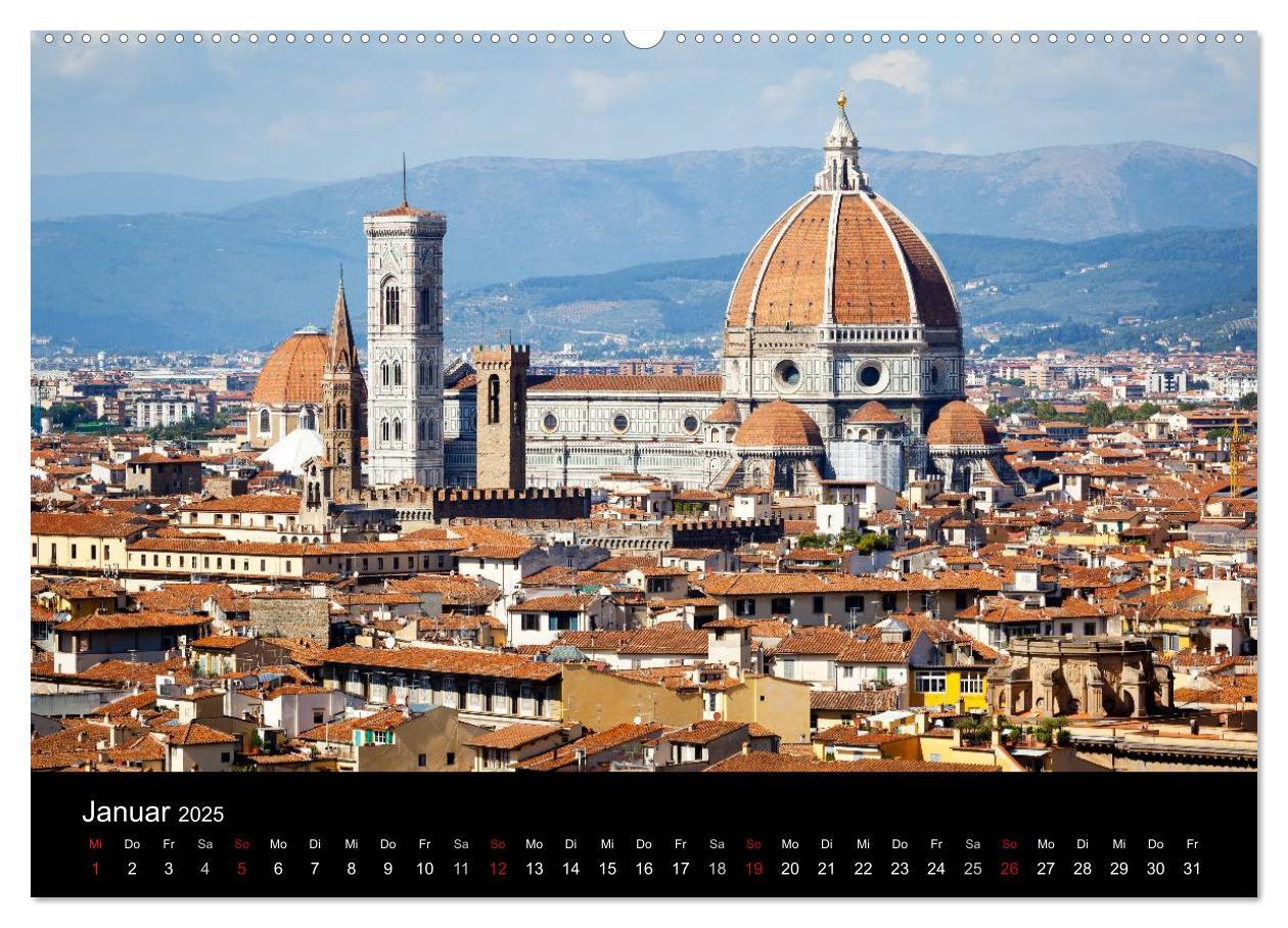 Bild: 9783435720941 | Florenz (hochwertiger Premium Wandkalender 2025 DIN A2 quer),...