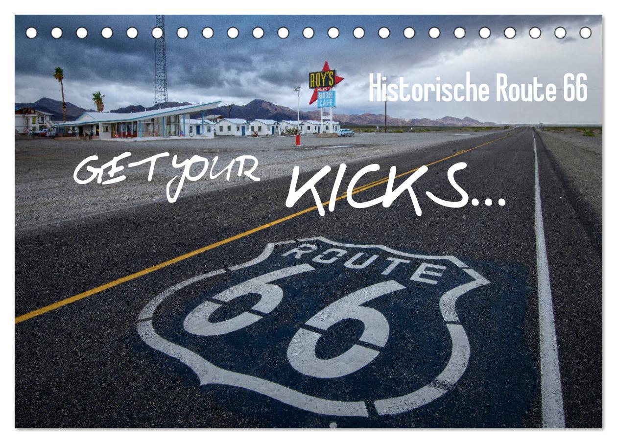 Cover: 9783435108640 | Route 66 (Tischkalender 2025 DIN A5 quer), CALVENDO Monatskalender