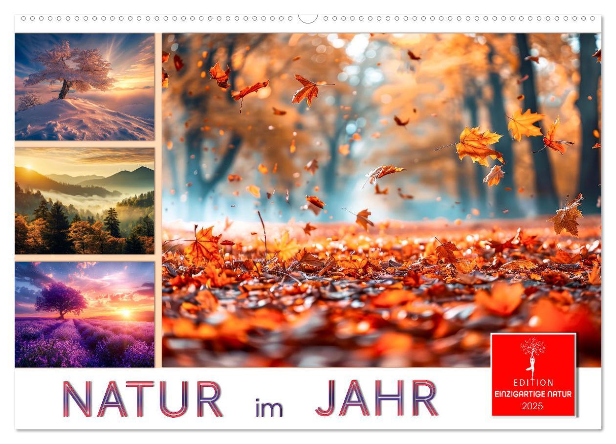 Cover: 9783457129593 | Natur im Jahr (Wandkalender 2025 DIN A2 quer), CALVENDO Monatskalender