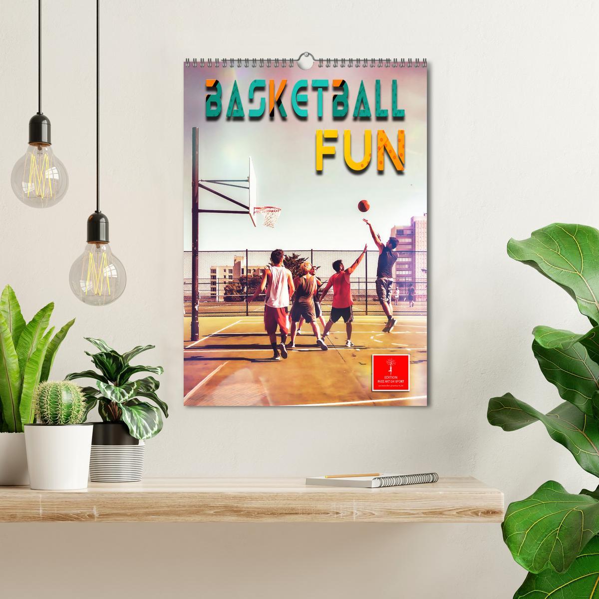 Bild: 9783435909612 | Basketball Fun (Wandkalender 2025 DIN A3 hoch), CALVENDO...