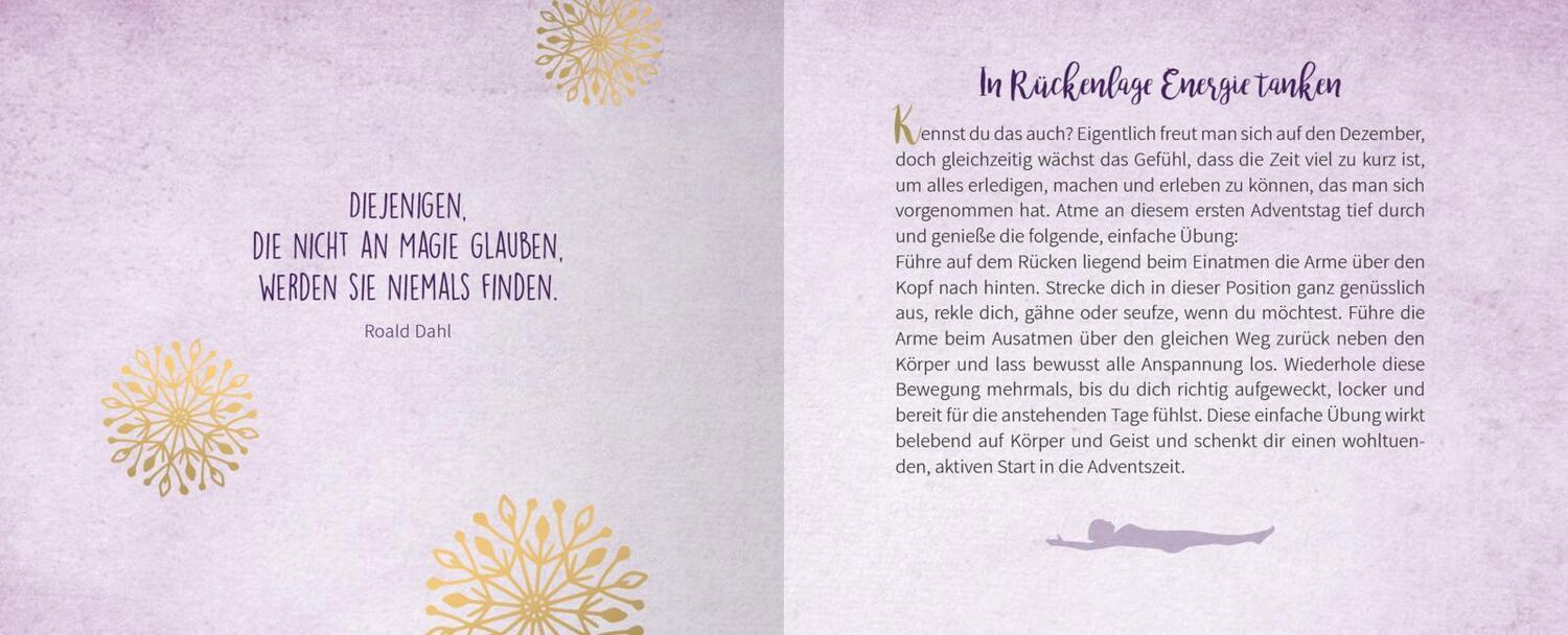 Bild: 9783845835952 | 24 kleine Yoga-Auszeiten | Ein Adventsbuch zum Aufschneiden | Buch