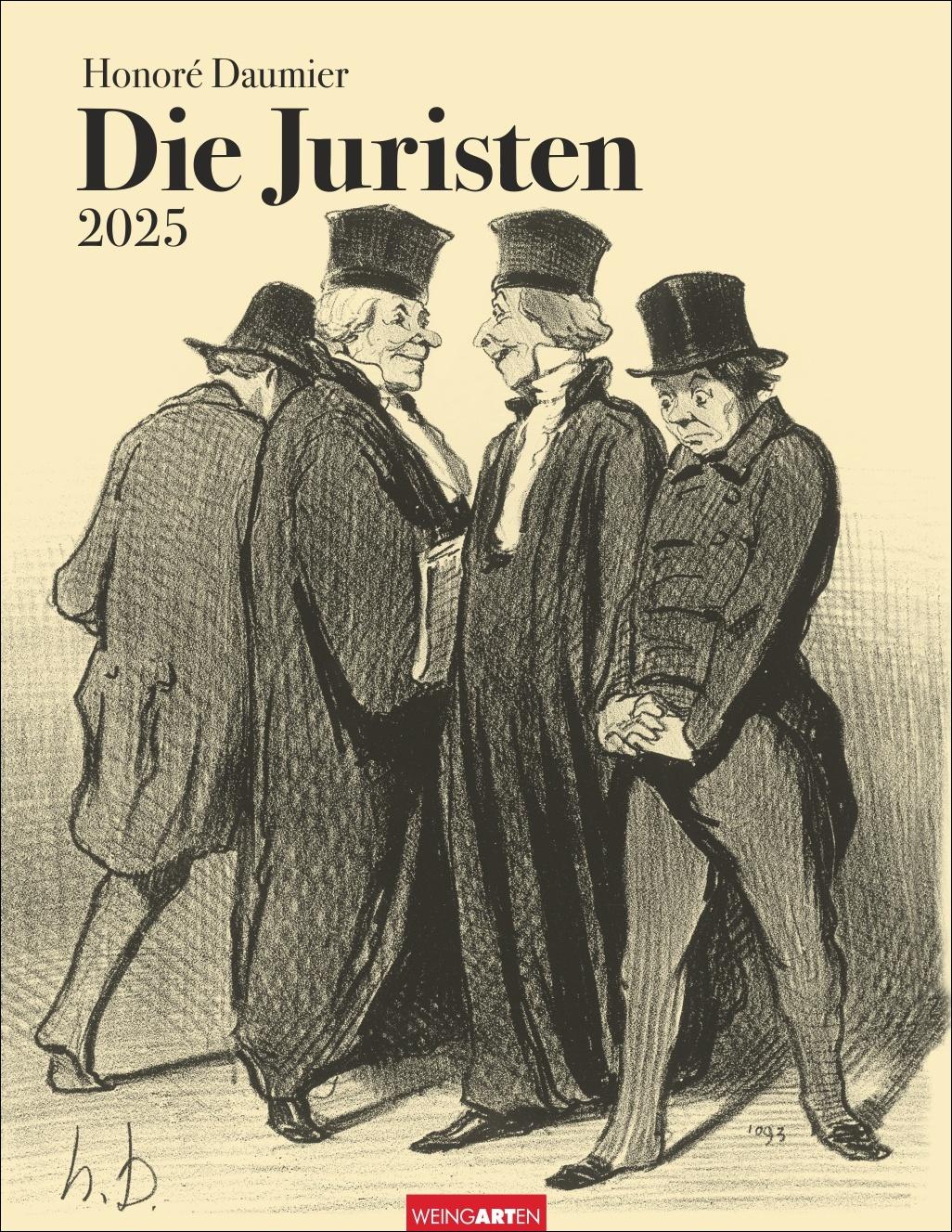 Cover: 9783839900420 | Honoré Daumier: Die Juristen Kalender 2025 | Honoré Daumier | Kalender