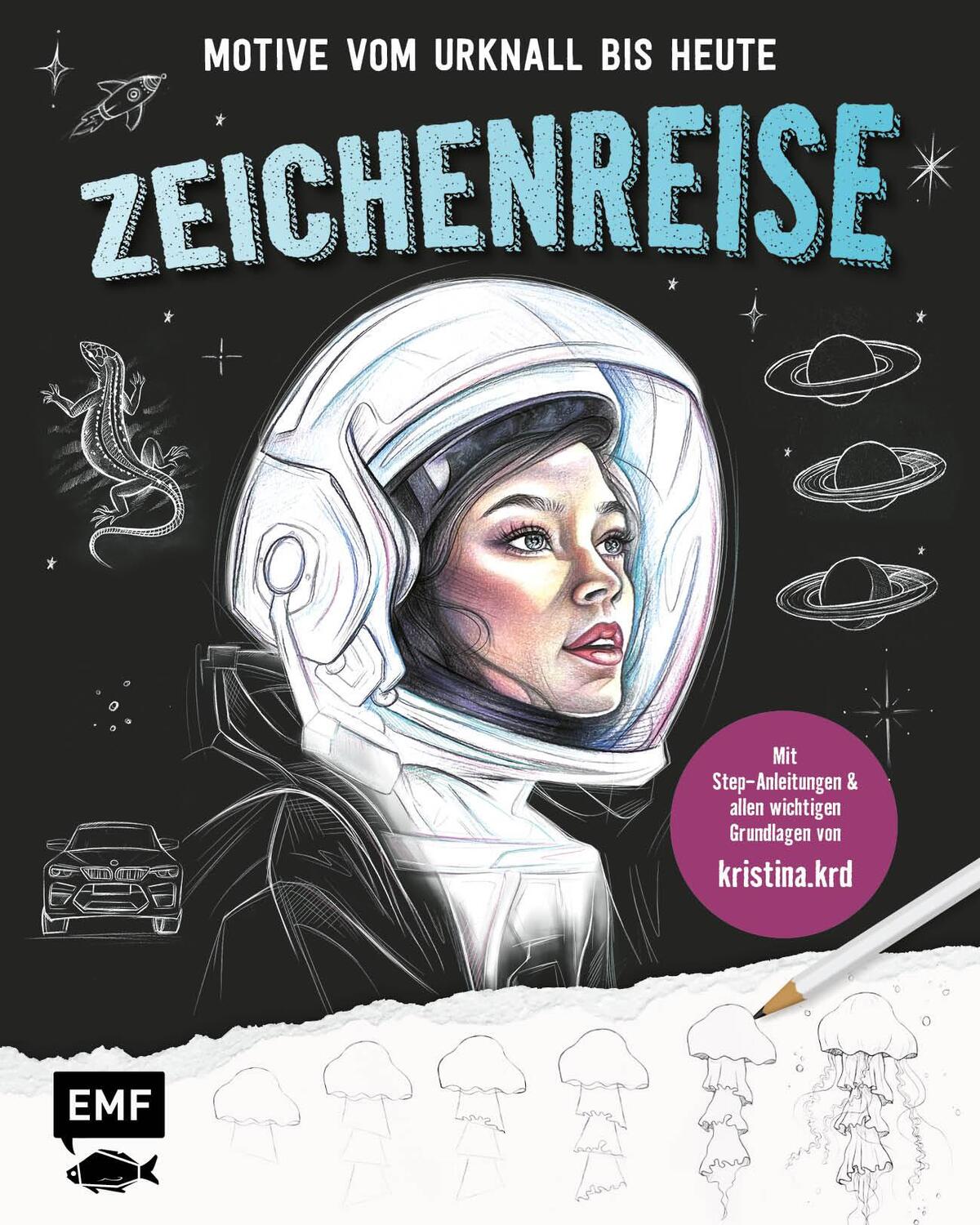 Cover: 9783745924114 | Zeichenreise - Motive vom Urknall bis heute | Kristina Konradi | Buch