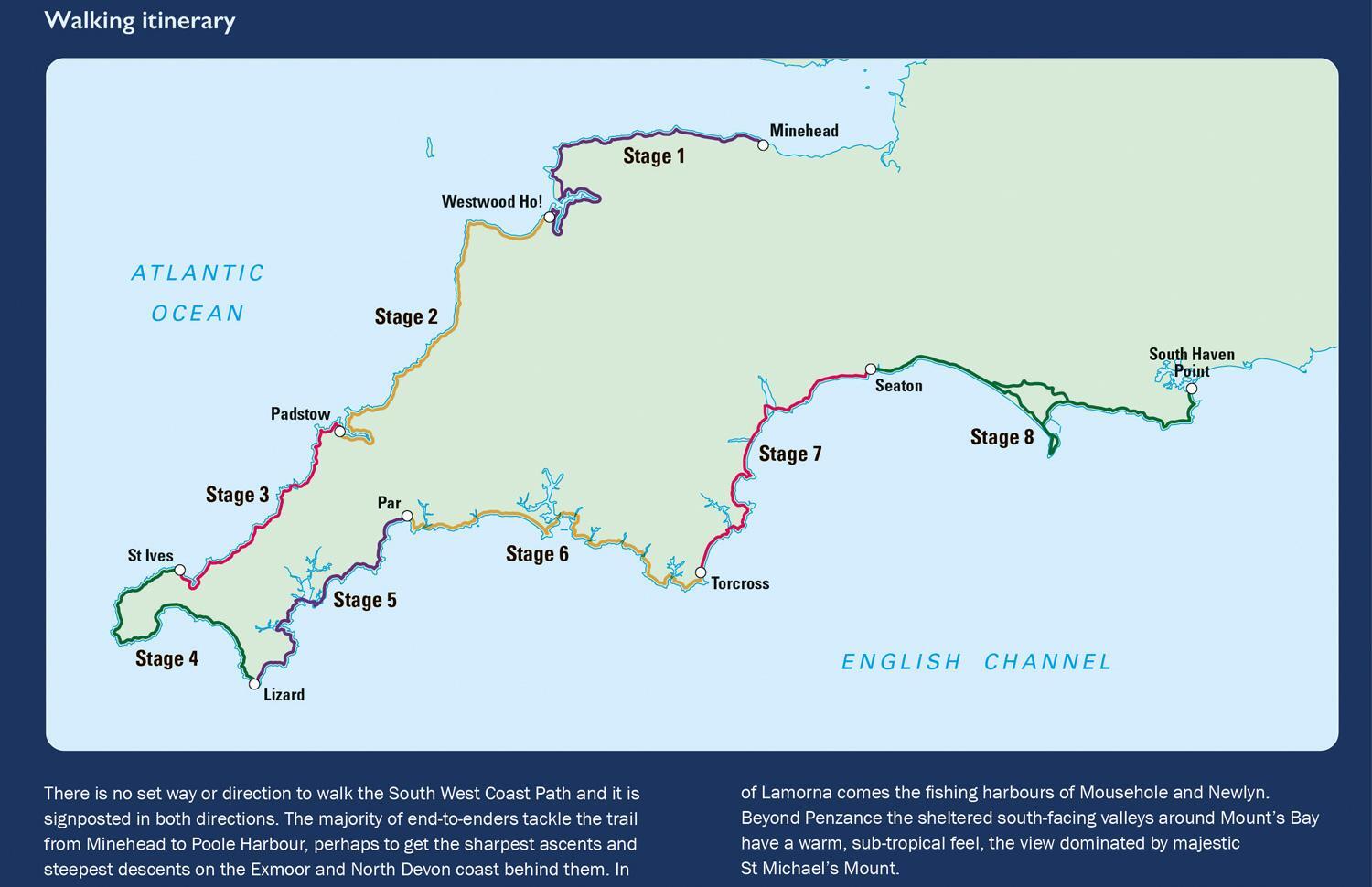 Bild: 9780008603007 | South West Coast Path National Trail Map | Collins Maps | (Land-)Karte