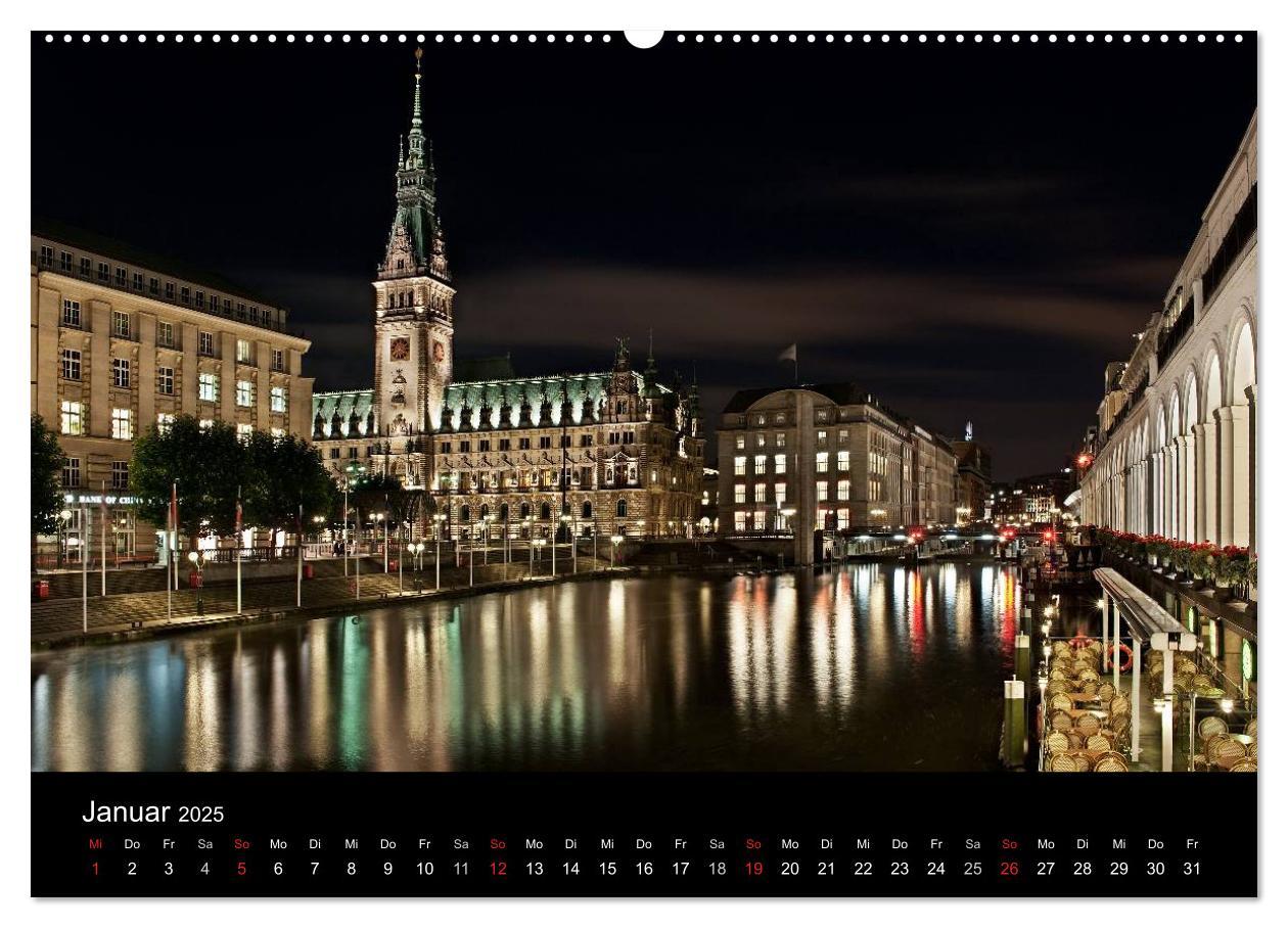 Bild: 9783435545186 | Hamburgs Nächte (hochwertiger Premium Wandkalender 2025 DIN A2...