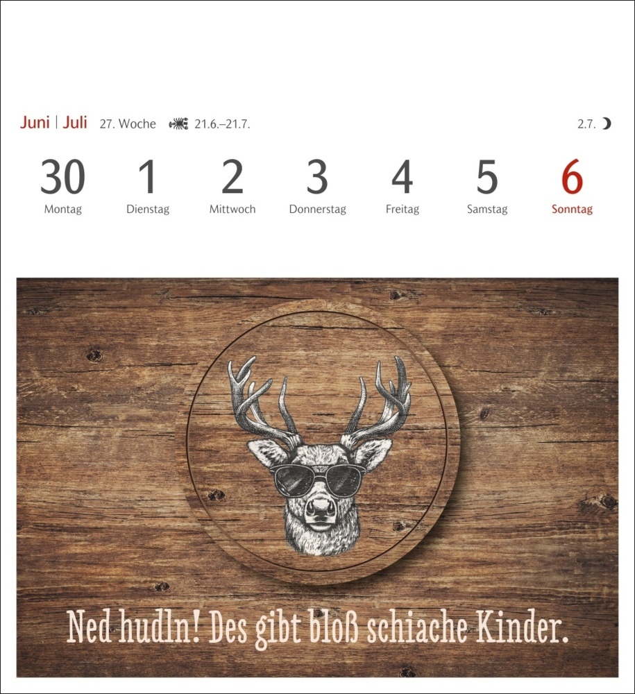 Bild: 9783840035999 | Bairische Sprüche - Do legst di nieda! Postkartenkalender 2025 - 53...