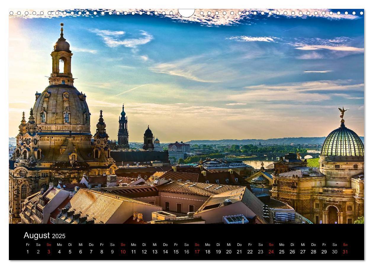 Bild: 9783435280452 | Dresden 2025 (Wandkalender 2025 DIN A3 quer), CALVENDO Monatskalender