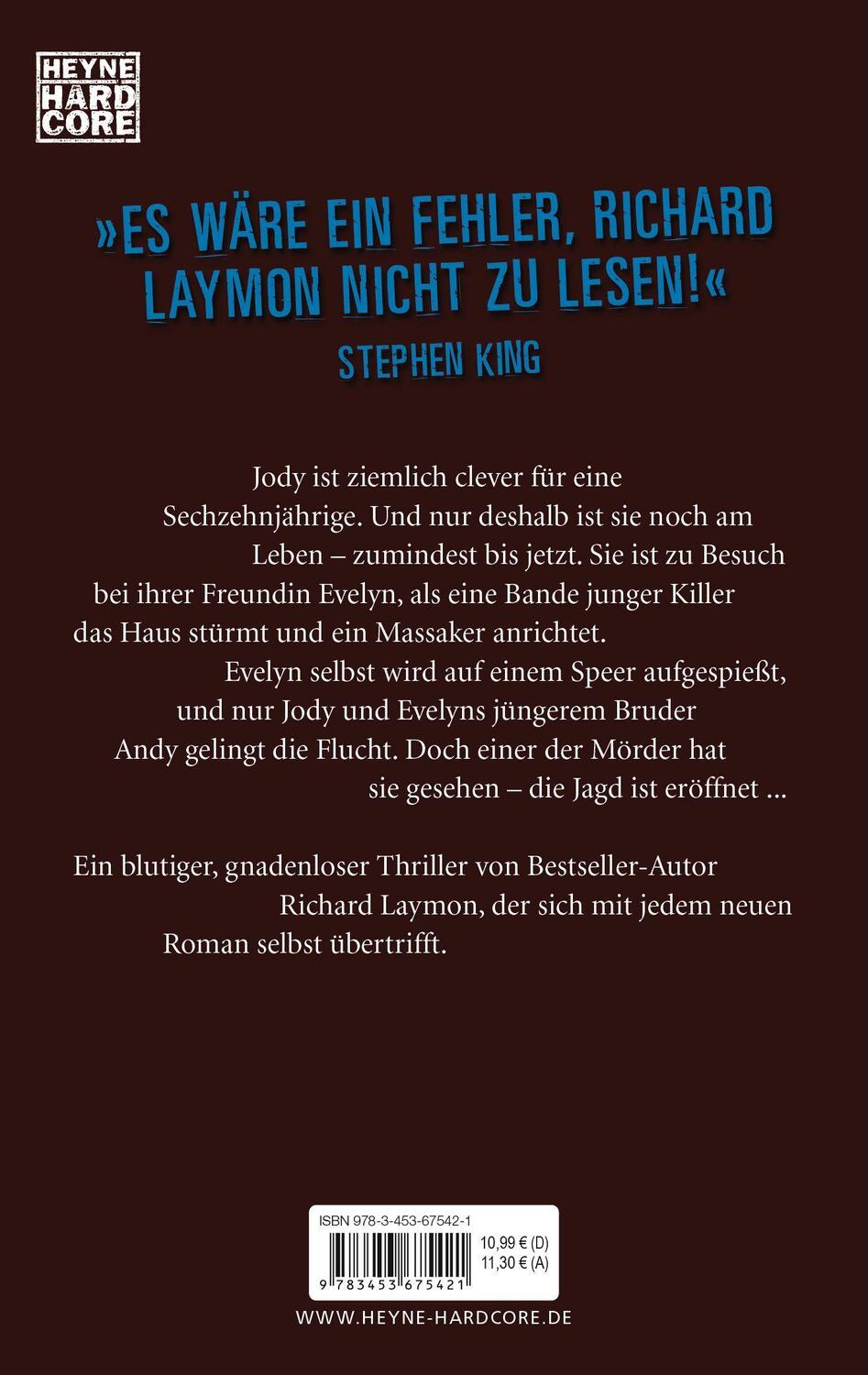 Bild: 9783453675421 | Die Jagd | Richard Laymon | Taschenbuch | Deutsch | 2009 | Heyne