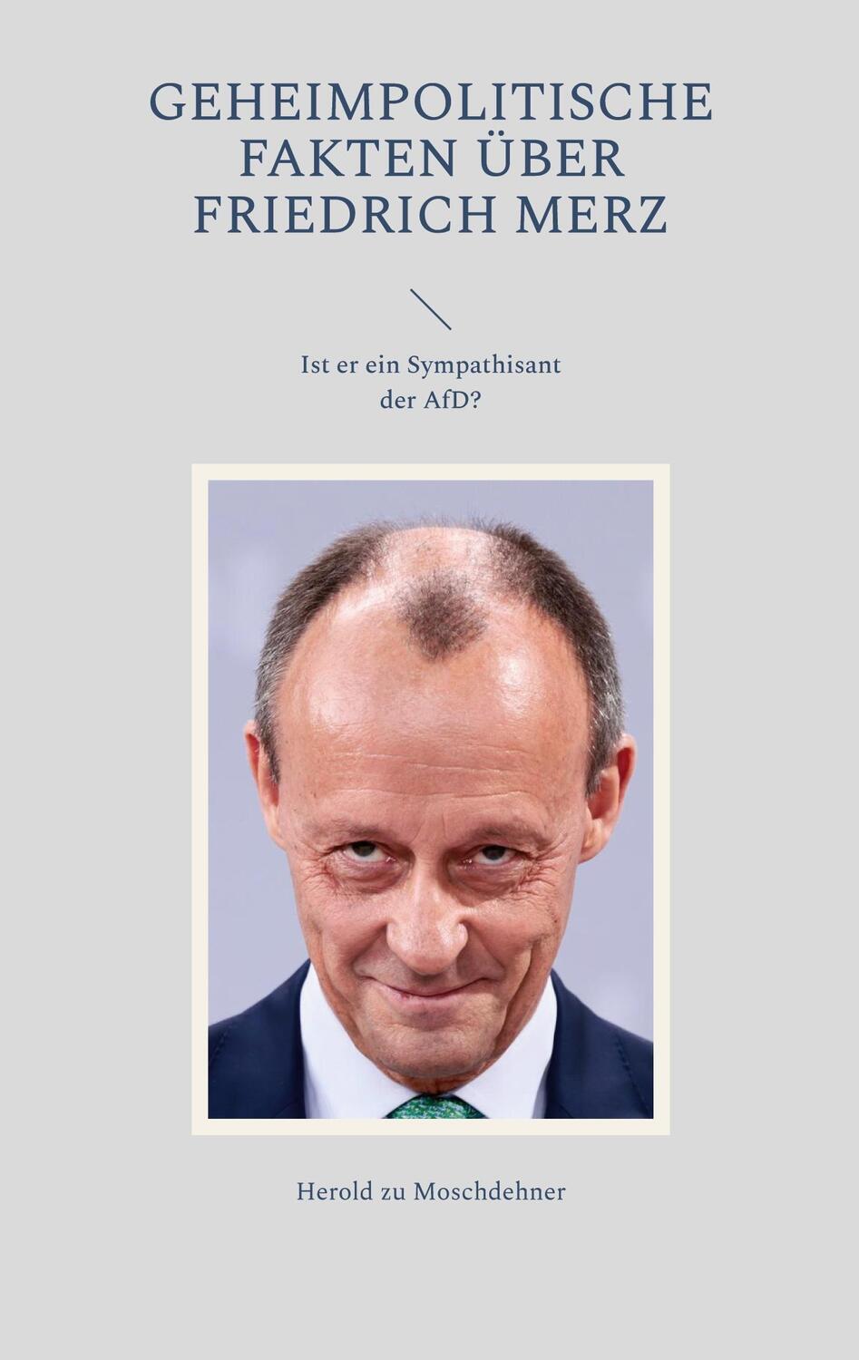 Cover: 9783757859763 | Geheimpolitische Fakten über Friedrich Merz | Herold Zu Moschdehner