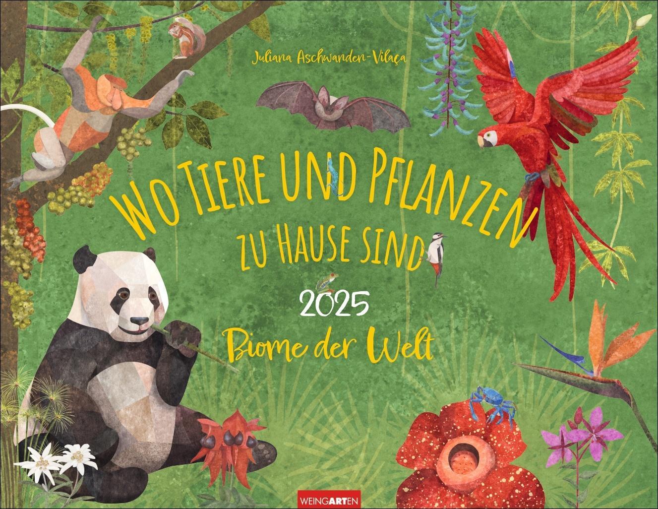 Cover: 9783839901557 | Wo Tiere und Pflanzen zu Hause sind Kalender 2025 - Biome der Welt