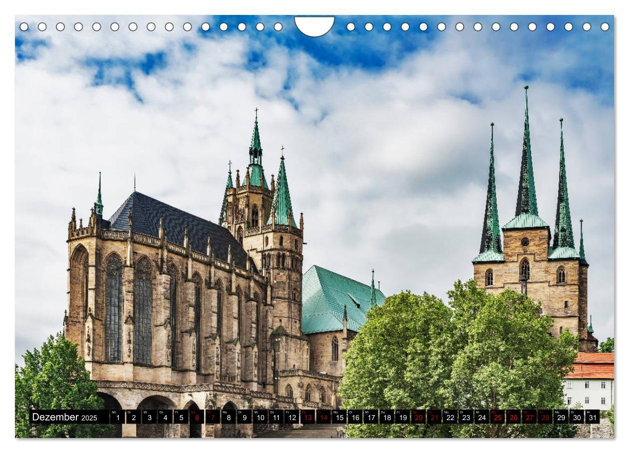 Bild: 9783435123360 | Ein Wochenende in Erfurt (Wandkalender 2025 DIN A4 quer), CALVENDO...