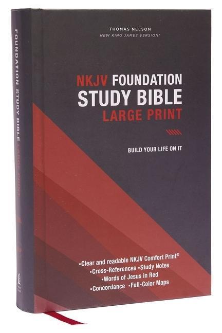 Cover: 9780785261087 | Nkjv, Foundation Study Bible, Large Print, Hardcover, Red Letter,...