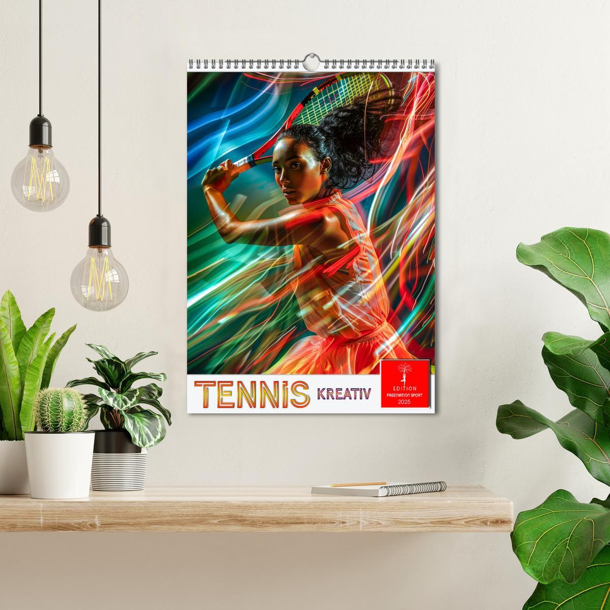 Bild: 9783457156070 | Tennis kreativ (Wandkalender 2025 DIN A3 hoch), CALVENDO...