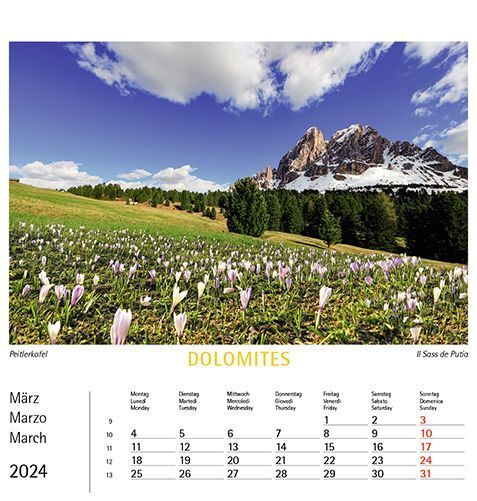 Bild: 9788887531466 | Dolomiten 2024, Postkartenkalender Querformat | Kalender | 2024