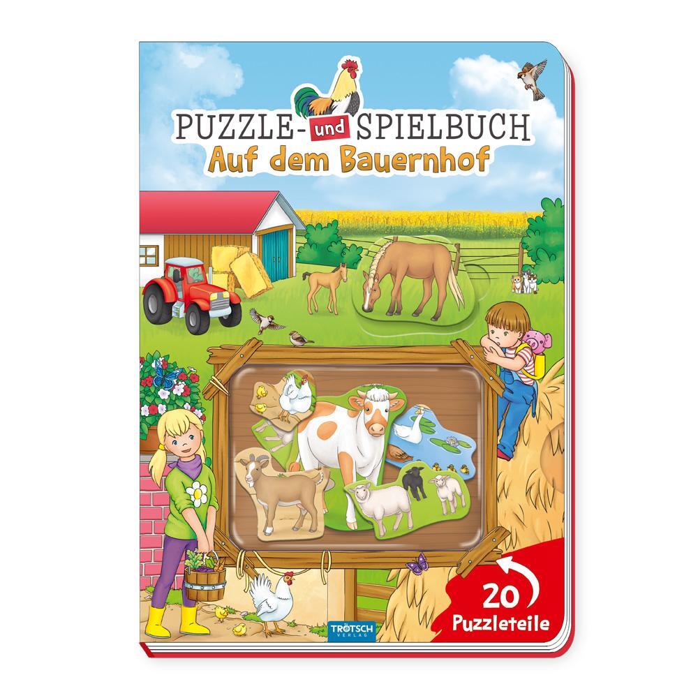 Cover: 9783965525641 | Trötsch Puzzle- und Spielbuch Auf dem Bauernhof | Co.KG | Buch | 10 S.