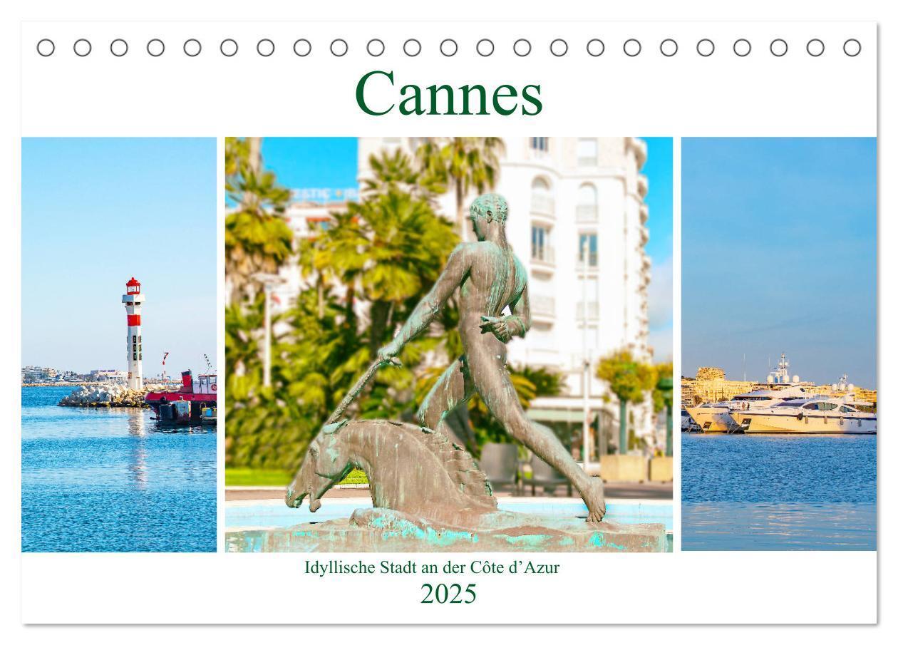 Cover: 9783435125012 | Cannes - idyllische Stadt an der Côte d¿Azur (Tischkalender 2025...