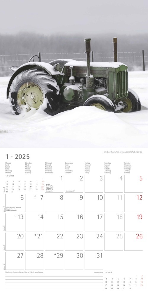 Bild: 4251732343170 | Alpha Edition - Traktoren Classics 2025 Broschürenkalender,...