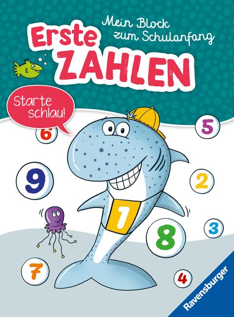 Cover: 9783473489039 | Ravensburger Mein Block zum Schulanfang: Erste Zahlen - Rätselblock...