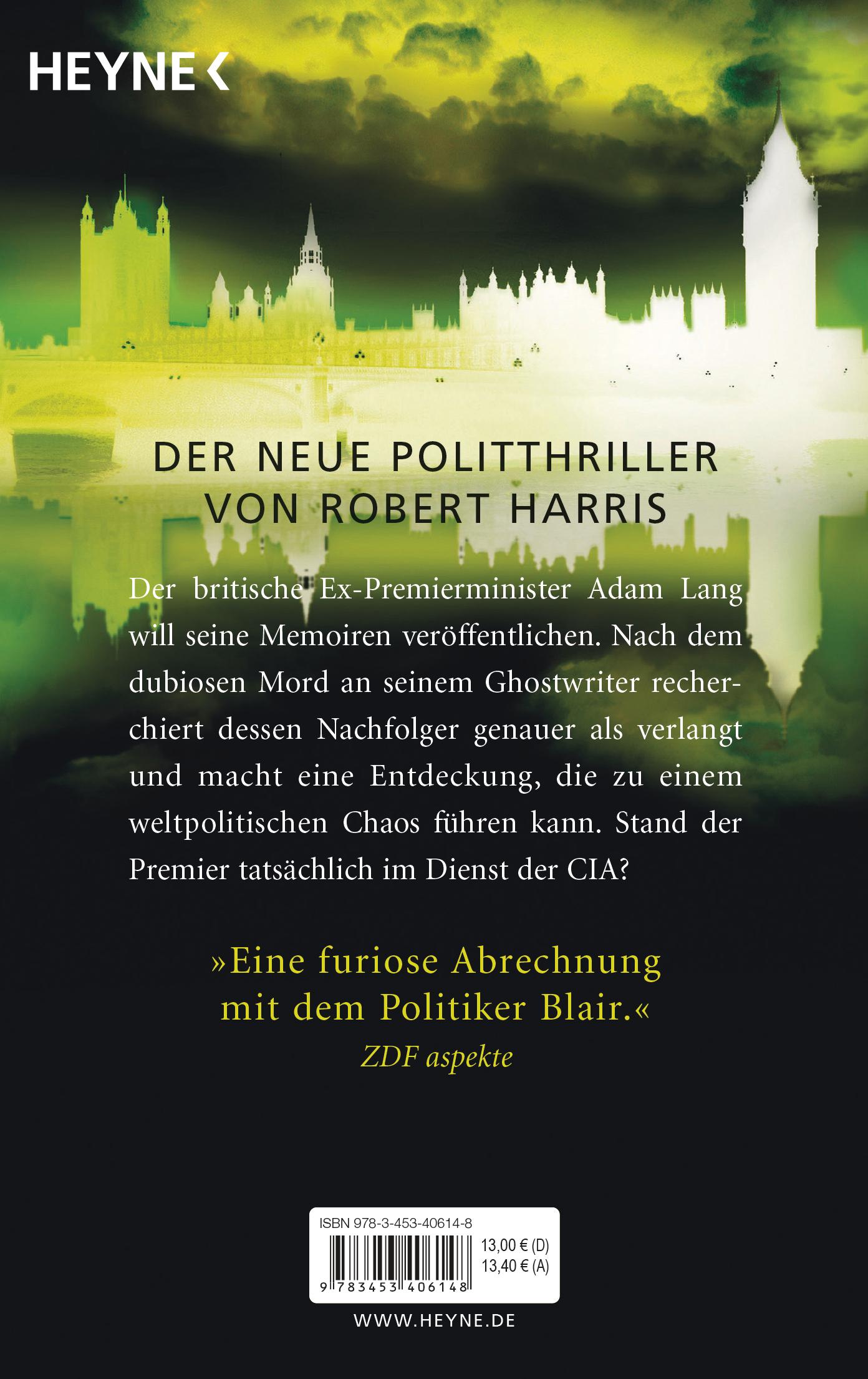 Bild: 9783453406148 | Ghost | Robert Harris | Taschenbuch | 399 S. | Deutsch | 2008 | Heyne