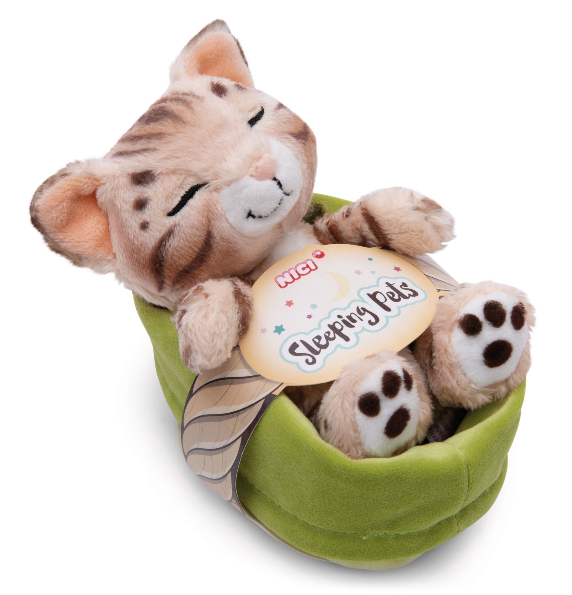 Cover: 4012390497472 | Nici 49747 Kuscheltier Katze Bengal 12cm schlafend im | Sleeping Pets