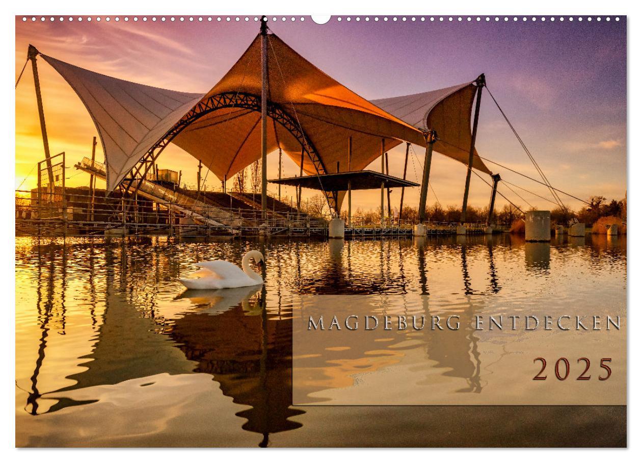 Cover: 9783383830105 | Magdeburg entdecken (Wandkalender 2025 DIN A2 quer), CALVENDO...