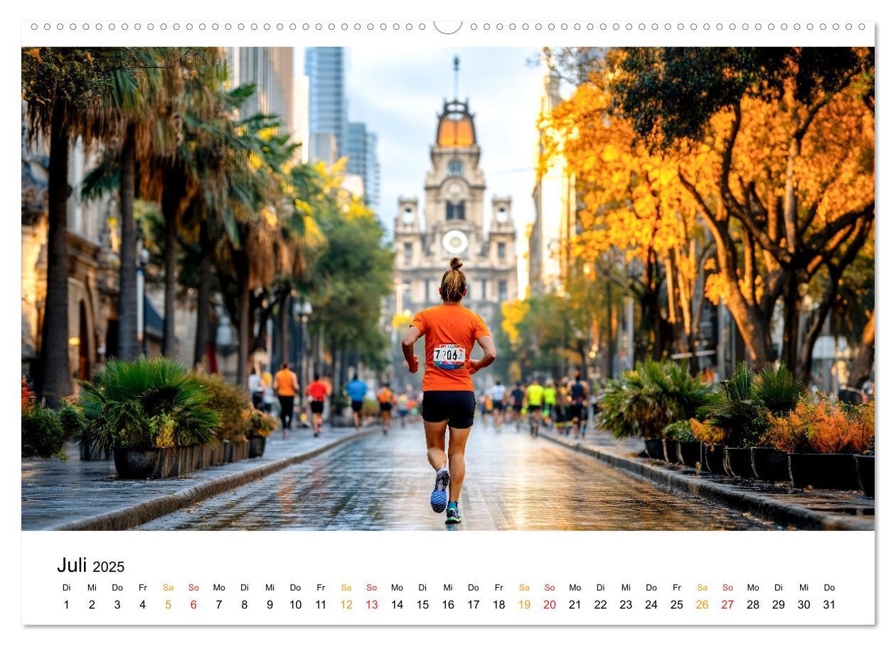 Bild: 9783457233658 | Marathon Power (Wandkalender 2025 DIN A2 quer), CALVENDO...