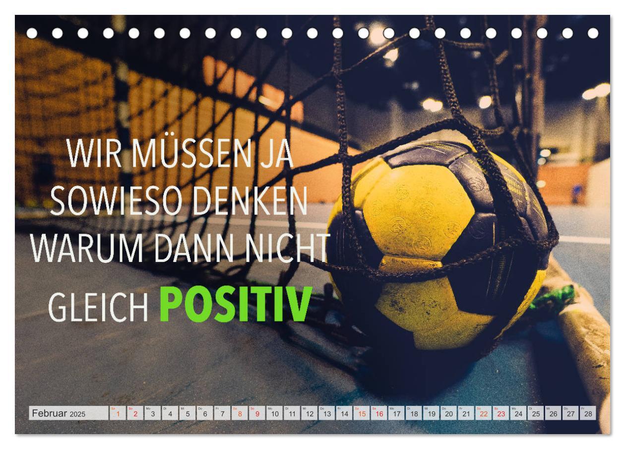 Bild: 9783435116492 | Positive Gedanken - Motivation und Handball (Tischkalender 2025 DIN...