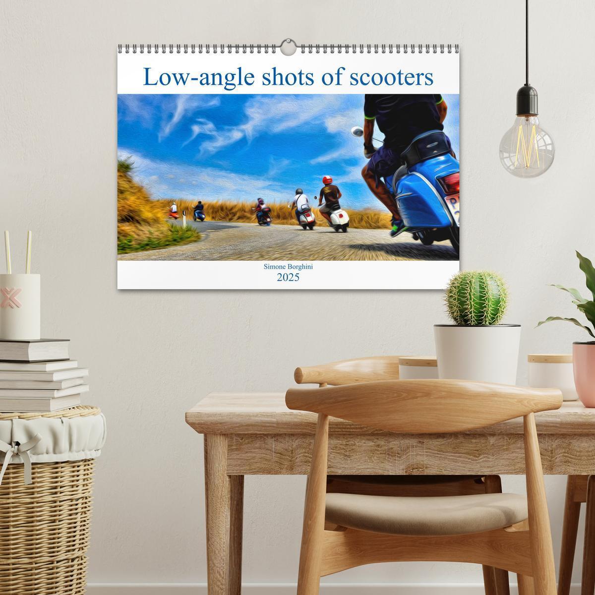 Bild: 9781325949076 | Low-angle shots of scooters (Wall Calendar 2025 DIN A3 landscape),...