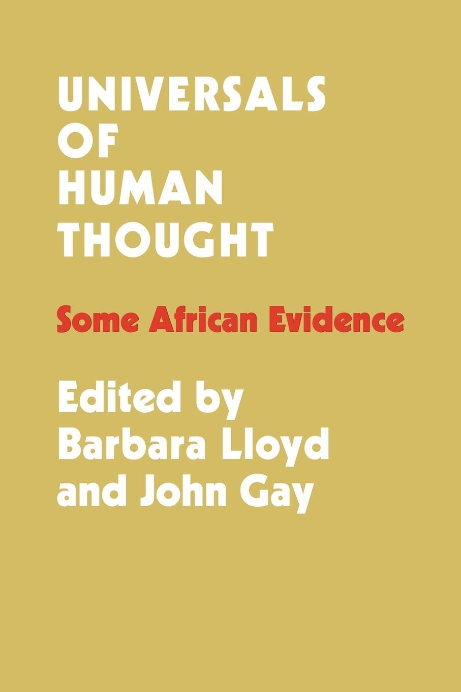 Cover: 9780521298186 | Universals of Human Thought | Some African Evidence | Lloyd | Buch