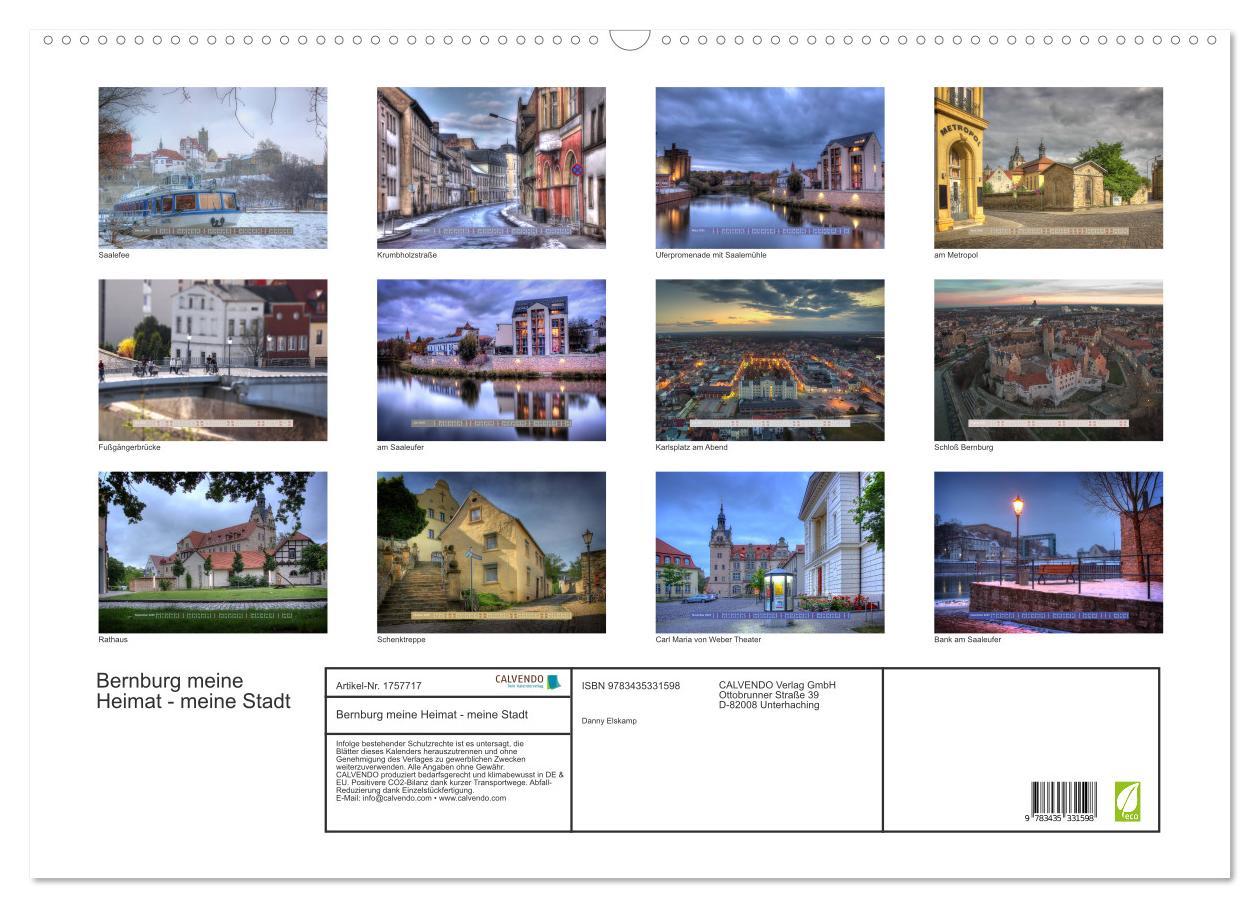 Bild: 9783435331598 | Bernburg meine Heimat - meine Stadt (Wandkalender 2025 DIN A2...