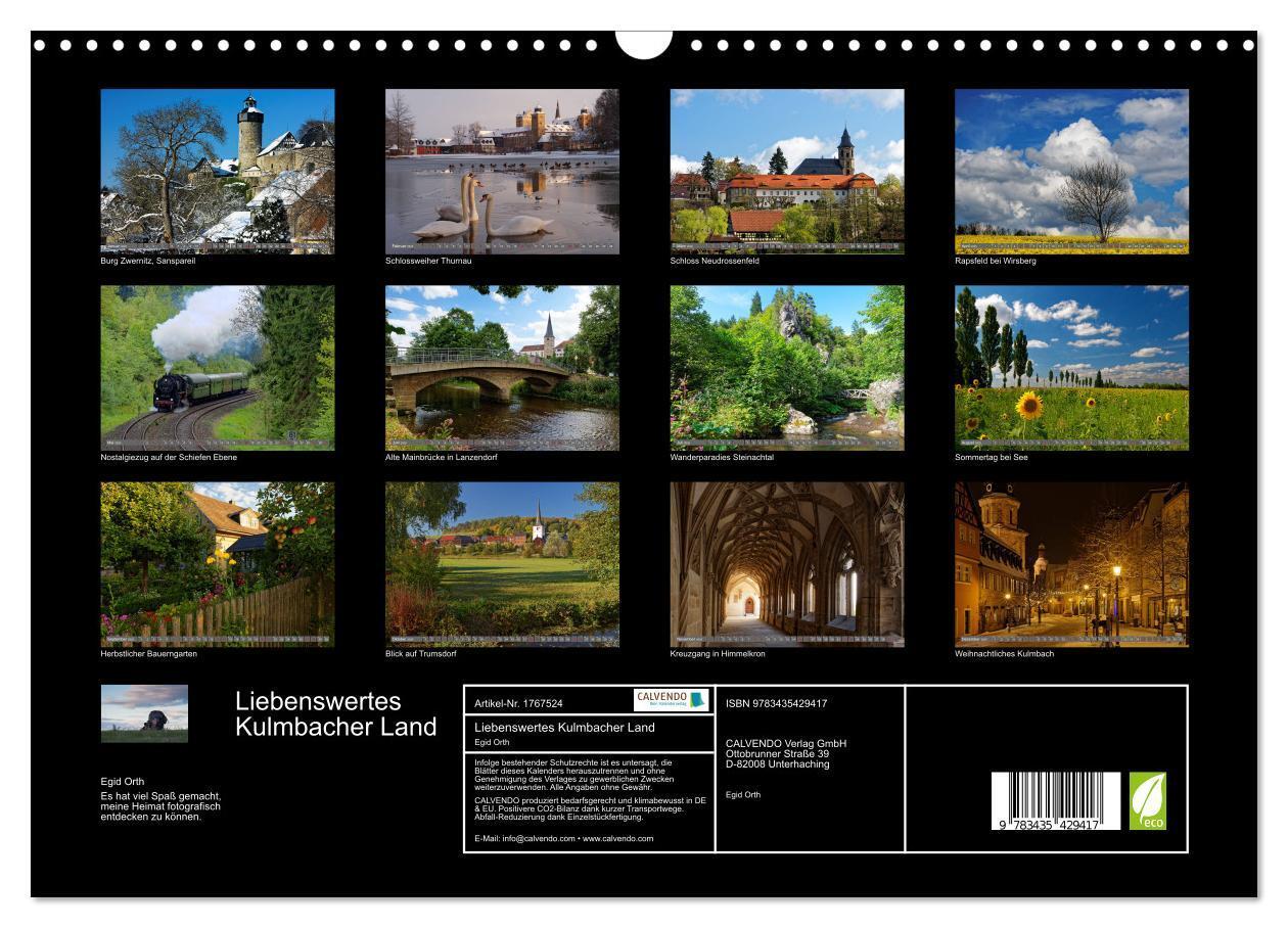 Bild: 9783435429417 | Liebenswertes Kulmbacher Land (Wandkalender 2025 DIN A3 quer),...