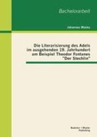 Cover: 9783955492663 | Die Literarisierung des Adels im ausgehenden 19. Jahrhundert am...