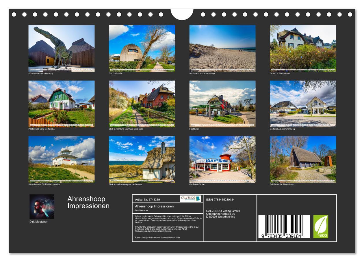 Bild: 9783435239184 | Ahrenshoop Impressionen (Wandkalender 2025 DIN A4 quer), CALVENDO...