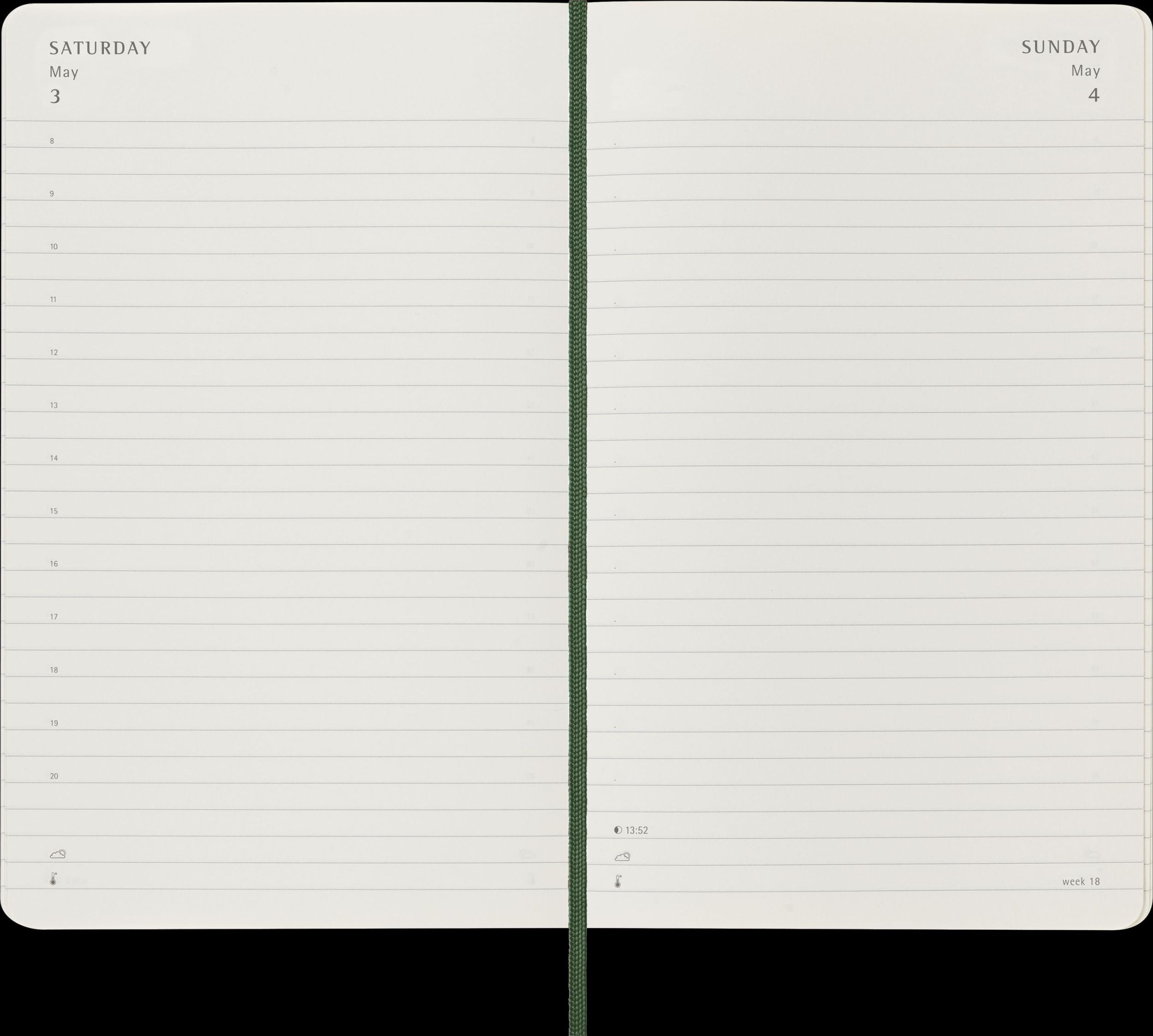 Bild: 8056999270780 | Moleskine 12 Monate Tageskalender 2025, Large/A5, 1 Tag = 1 Seite,...