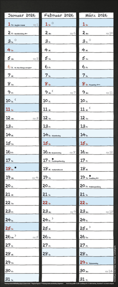 Bild: 9783731876878 | Tafel Timer 2025 | Korsch Verlag | Kalender | Spiralbindung | 14 S.