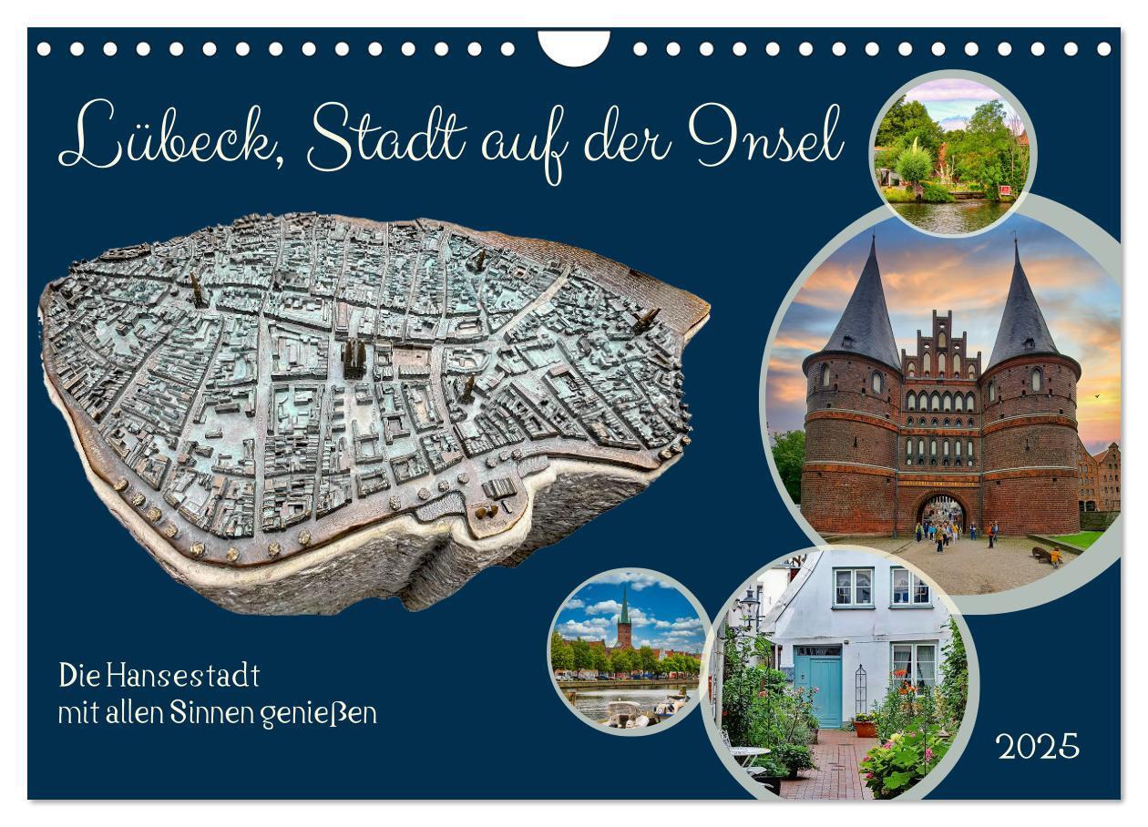 Cover: 9783457168639 | Lübeck, Stadt auf der Insel (Wandkalender 2025 DIN A4 quer),...