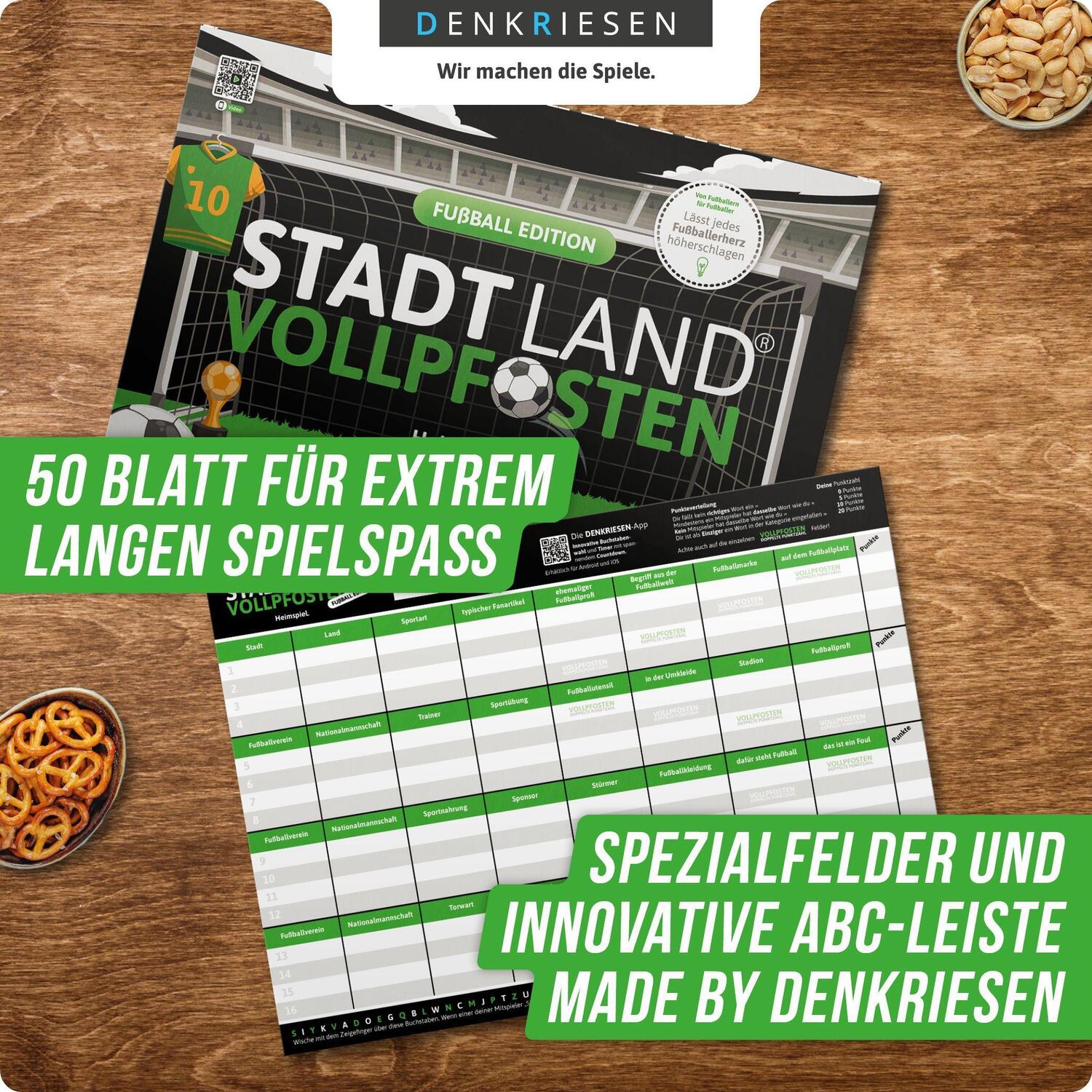 Bild: 4260528094677 | STADT LAND VOLLPFOSTEN® - FUßBALL EDITION - "Heimspiel." | Heimspiel.