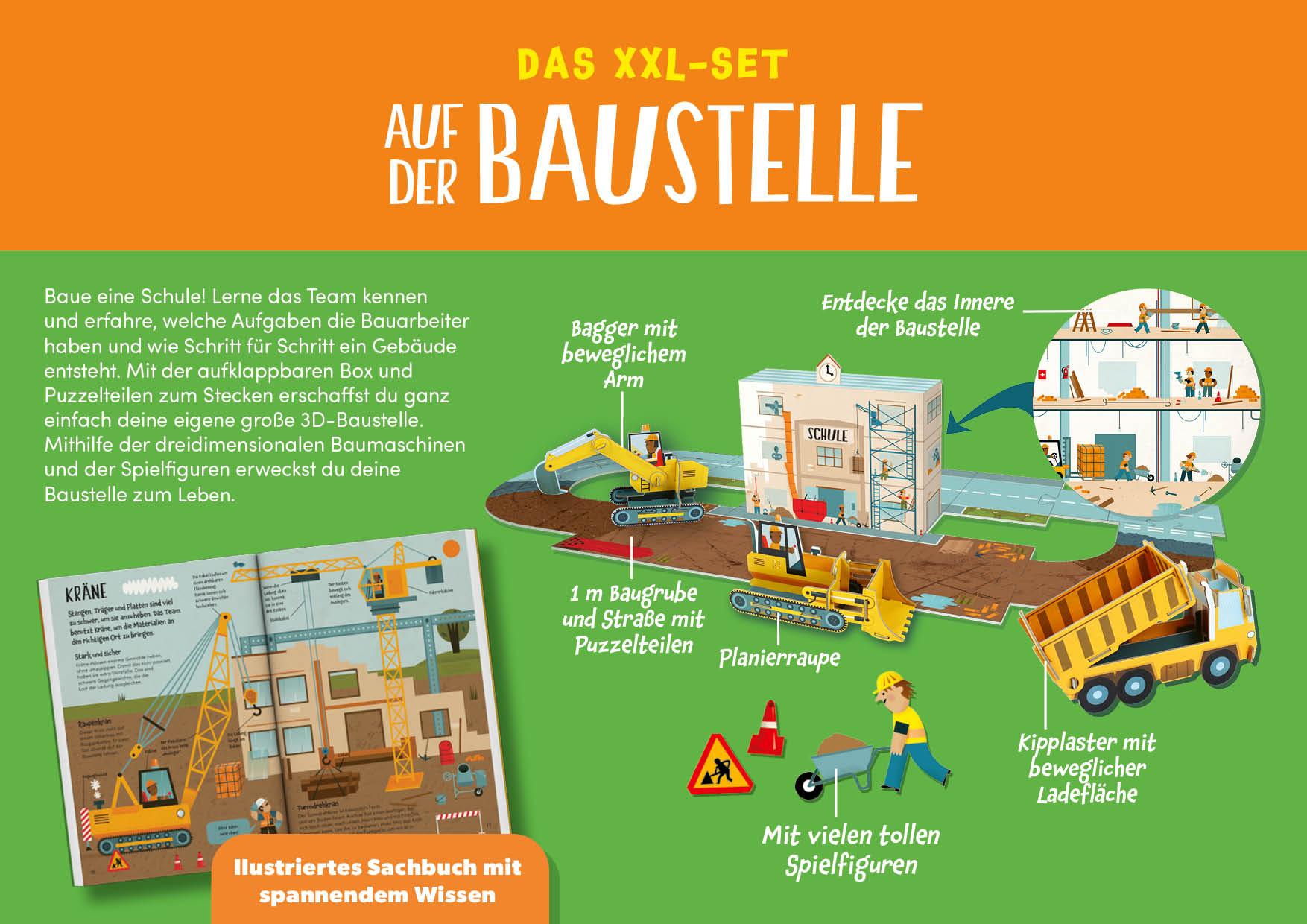 Bild: 9783745920963 | Das XXL-Set - Bauen, Wissen, Spielen: Auf der Baustelle | Sully | Buch