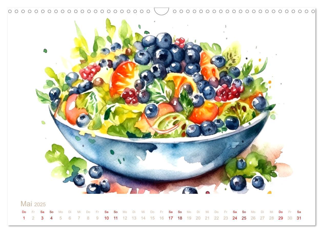 Bild: 9783435016525 | FAST FOOD AQUARELLE (Wandkalender 2025 DIN A3 quer), CALVENDO...