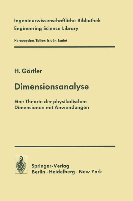 Cover: 9783642808739 | Dimensionsanalyse | H. Görtler | Taschenbuch | Paperback | x | Deutsch