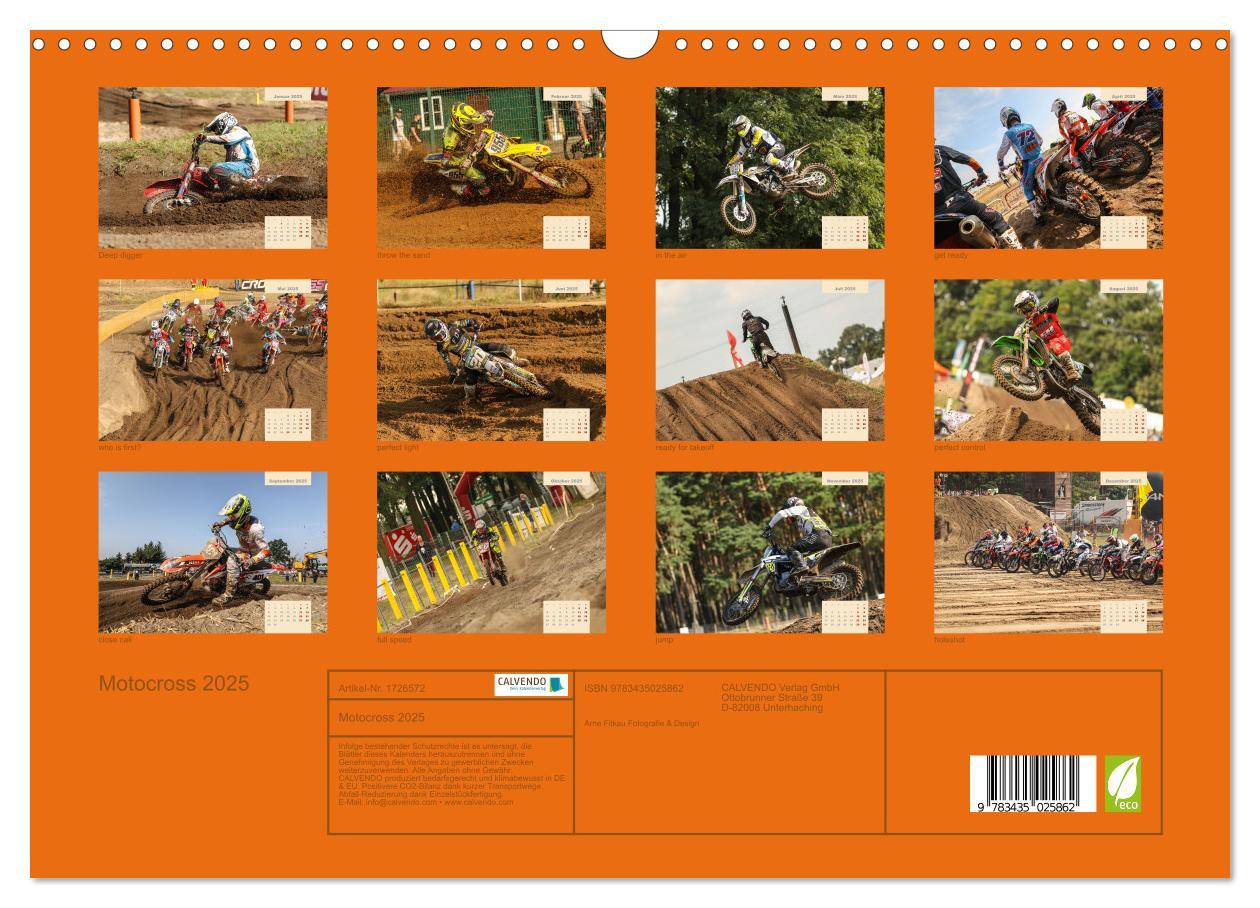 Bild: 9783435025862 | Motocross 2025 (Wandkalender 2025 DIN A3 quer), CALVENDO...