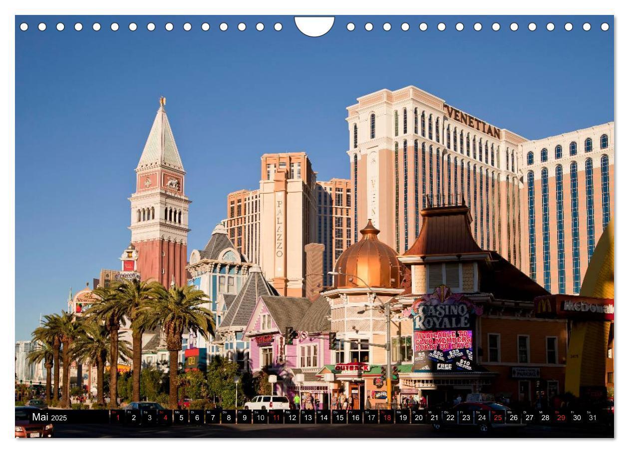 Bild: 9783435719938 | Las Vegas (Wandkalender 2025 DIN A4 quer), CALVENDO Monatskalender