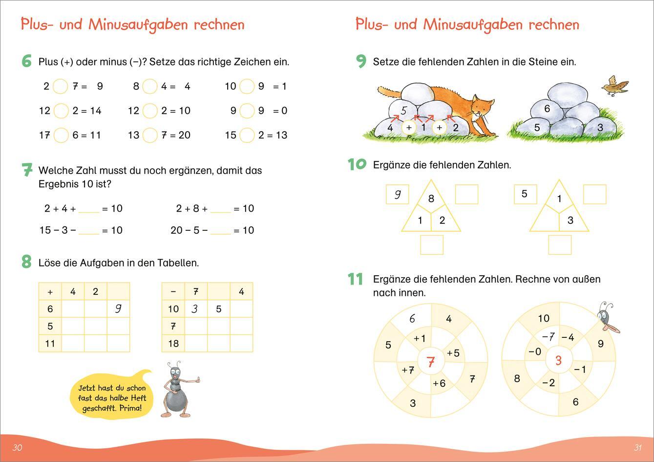 Bild: 9783788625023 | Fit fürs Rechnen bis 20. 1. Klasse. Mein Übungsheft | Gramowski | 2024