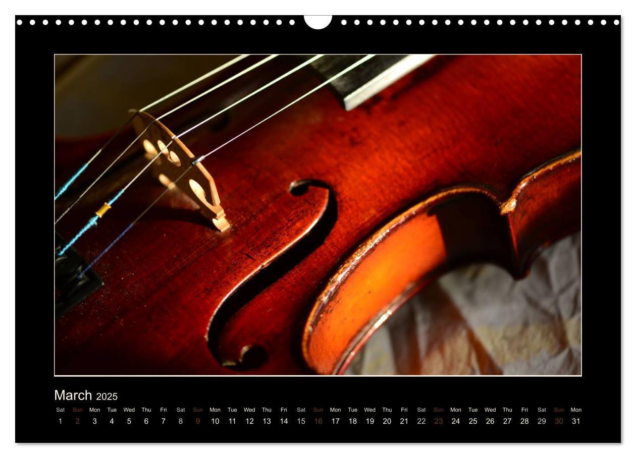 Bild: 9781325963935 | A violin only (Wall Calendar 2025 DIN A3 landscape), CALVENDO 12...