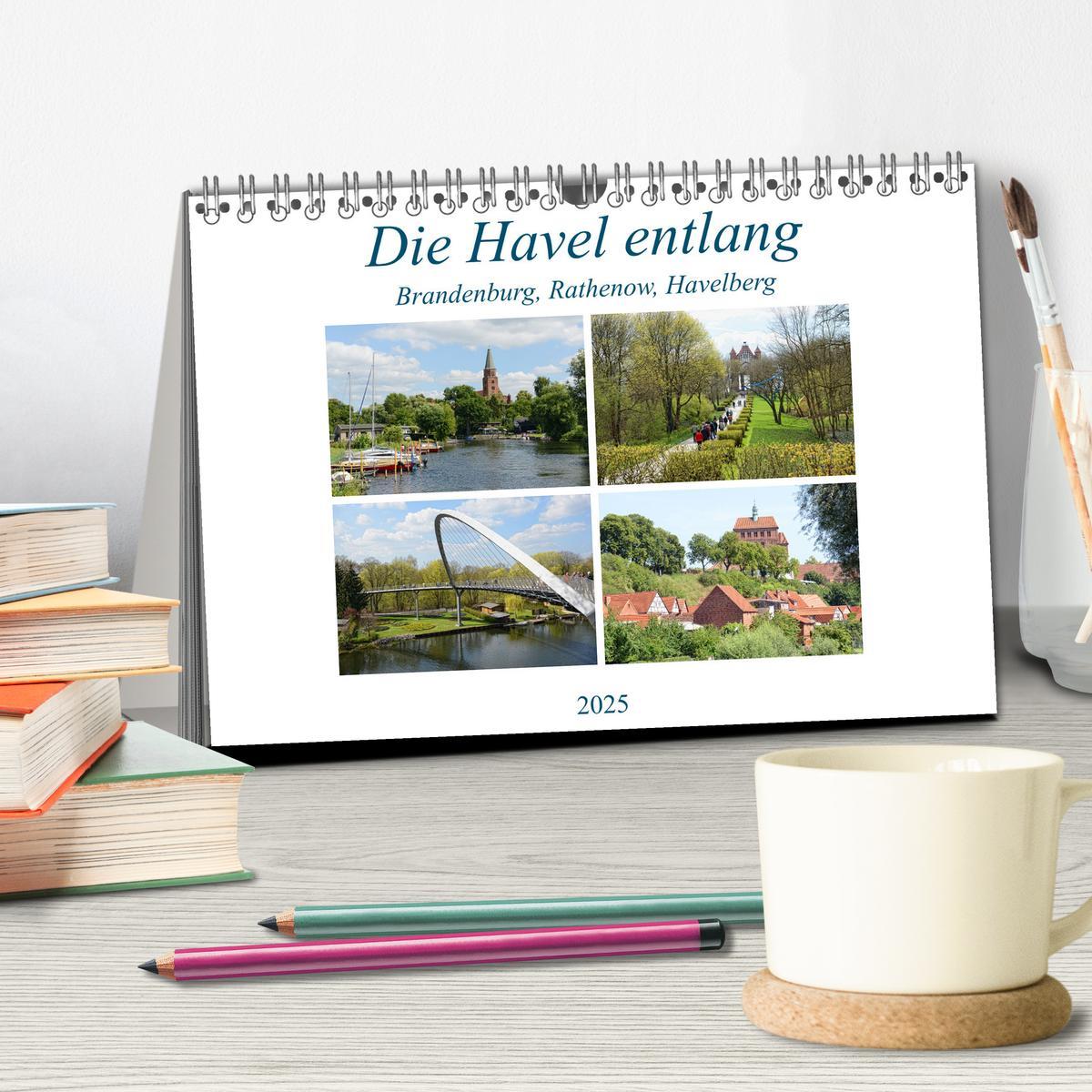 Bild: 9783435070336 | Die Havel entlang - Brandenburg, Rathenow, Havelberg (Tischkalender...