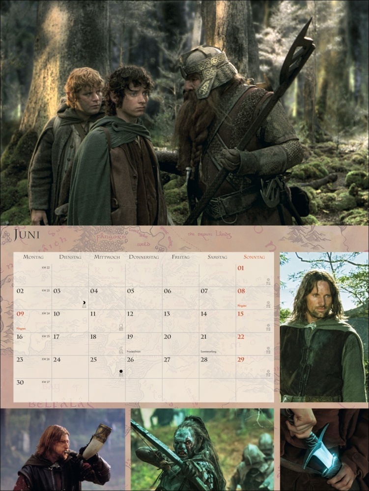 Bild: 9783756404988 | Der Herr der Ringe Broschur XL Kalender 2025 | Kalender | 28 S. | 2025