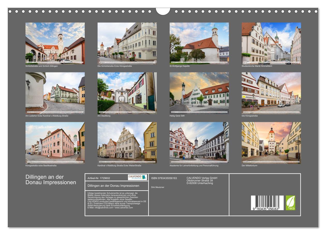 Bild: 9783435056163 | Dillingen an der Donau Impressionen (Wandkalender 2025 DIN A3...