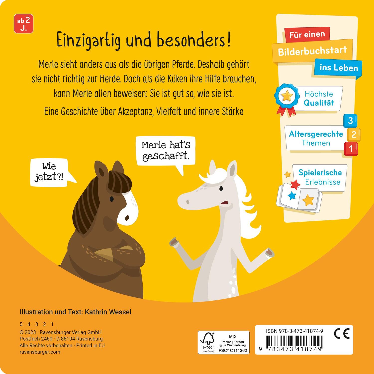 Rückseite: 9783473418749 | Anders super - Ein Pappbilderbuch zum Thema Inklusion, ab 2 Jahren